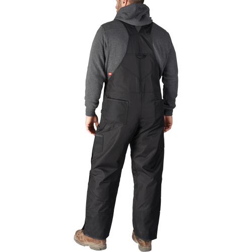 GridIron Short Length Zip-To-Thigh Bib Overall, Men's, 2X-Large, Black Helyx Safety & Industrial Supplies