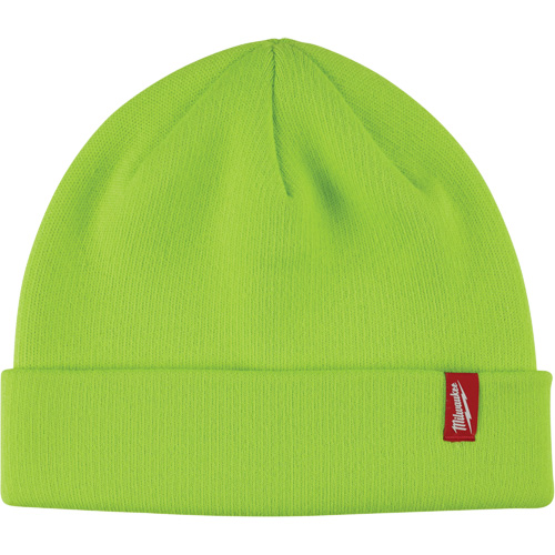 High-Visbility Cuffed Beanie, One Size, Green Helyx Safety & Industrial Supplies