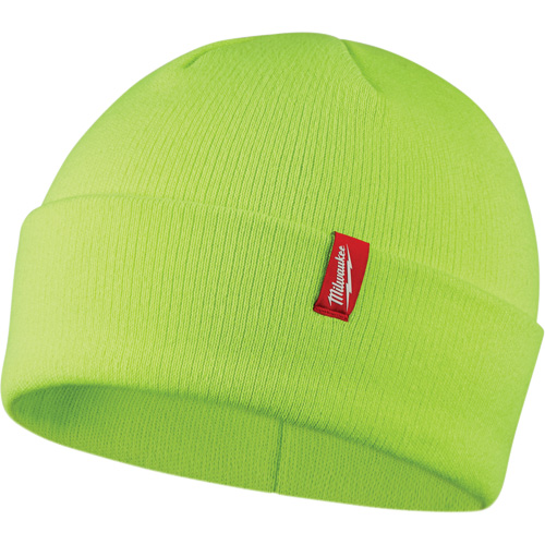 High-Visbility Cuffed Beanie, One Size, Green Helyx Safety & Industrial Supplies