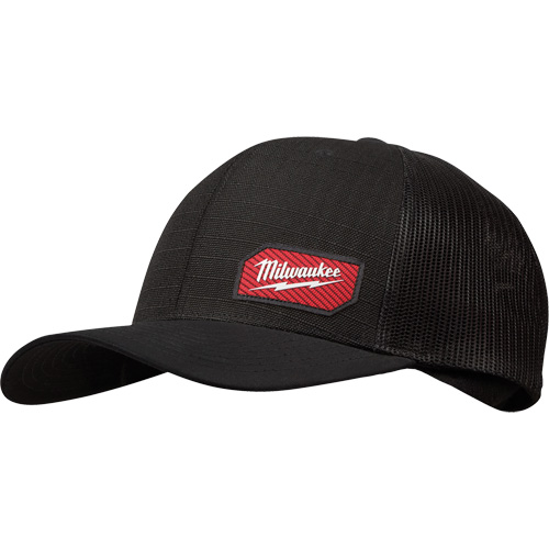 Casquette &agrave; patte pressionn&eacute;e GridIron, Noir, Coton/Nylon/Polyester Helyx Safety & Industrial Supplies
