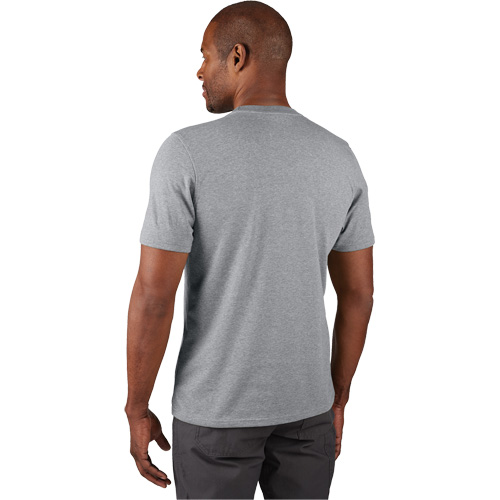 Hybrid Work Tee Shirt, Men's, Small, Grey Helyx Safety & Industrial Supplies