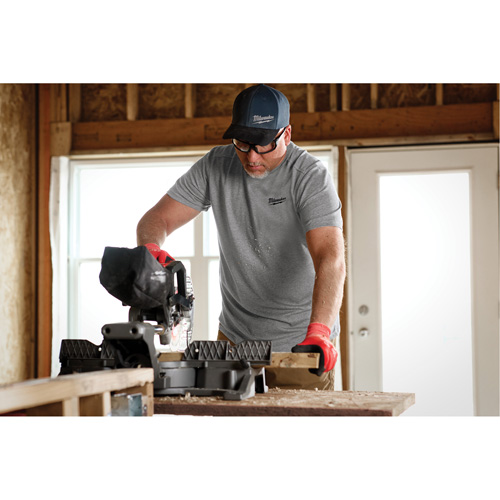 Hybrid Work Tee Shirt, Men's, Small, Grey Helyx Safety & Industrial Supplies