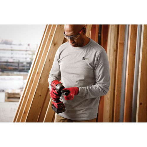 T-shirt de travail hybride, Hommes, Petit, Gris Helyx Safety & Industrial Supplies