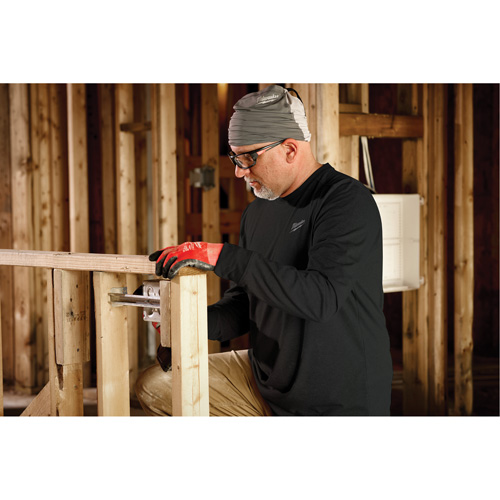 Hybrid Work Tee Shirt, Men's, Small, Black Helyx Safety & Industrial Supplies