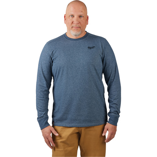 T-shirt de travail hybride, Hommes, Petit, Bleu Helyx Safety & Industrial Supplies