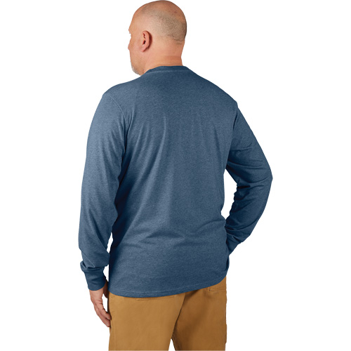 T-shirt de travail hybride, Hommes, Petit, Bleu Helyx Safety & Industrial Supplies