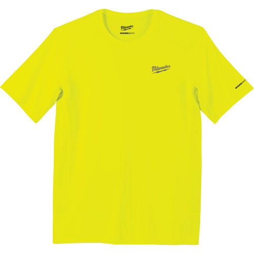 Workskin Lightweight High Visibility Shirt, Men's, Large, Yellow Helyx Safety & Industrial Supplies
