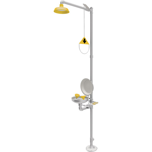Combination Emergency Shower & Eyewash Station, Pedestal Helyx Safety & Industrial Supplies