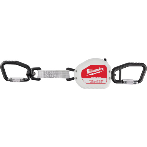 Quick-Connect Tool Lanyard, Retractable, Dual Carabiner Helyx Safety & Industrial Supplies