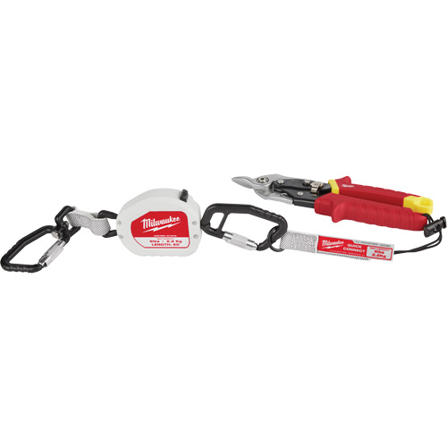 Quick-Connect Tool Lanyard, Retractable, Dual Carabiner Helyx Safety & Industrial Supplies