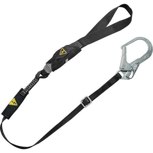 V-Series Utility Energy Absorbing Lanyard, 6', Rebar Hook Center, Snap Hook Leg Ends, Nylon Helyx Safety & Industrial Supplies