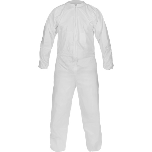 Combinaison non st&eacute;rile de fabrication &eacute;co-efficace CleanMax, Moyen, Blanc, Microporeux Helyx Safety & Industrial Supplies