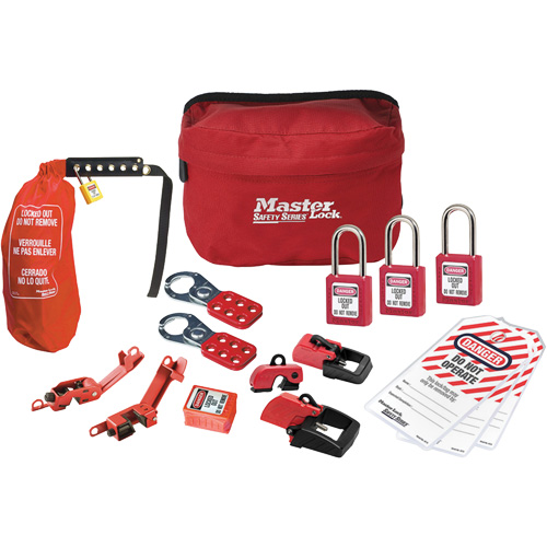 Premier Lockout Kit with Zenex Thermoplastic Locks, Electrical Kit, 16 Components Helyx Safety & Industrial Supplies