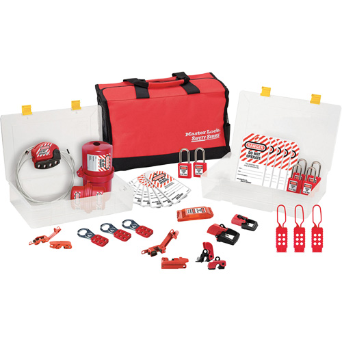 Premier Lockout Kit with Zenex Thermoplastic Locks, Electrical Kit, 27 Components Helyx Safety & Industrial Supplies