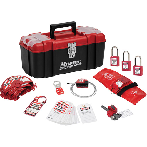 Standard Personal Lockout Kit with Zenex Thermoplastic Locks, Valve Kit, 13 Components Helyx Safety & Industrial Supplies