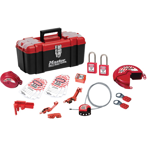 Basic Lockout Kit with Zenex Thermoplastic Locks, Electrical/Valve Kit, 19 Components Helyx Safety & Industrial Supplies