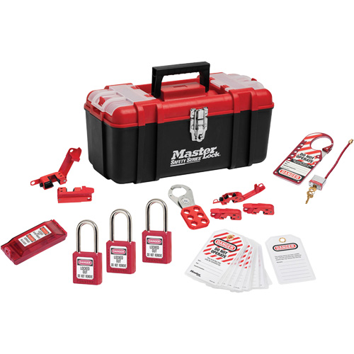 Standard Lockout Kit with Zenex Thermoplastic Locks, Electrical Kit, 14 Components Helyx Safety & Industrial Supplies