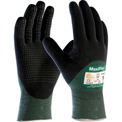 ATG MaxiFlex&reg; Cut Cut Resistant Gloves, Size X-Large, 15 Gauge, Nitrile Coated, Engineered Yarn Shell, ASTM ANSI Level A2/EN 388 Level 3/EN 388 Level B Helyx Safety & Industrial Supplies