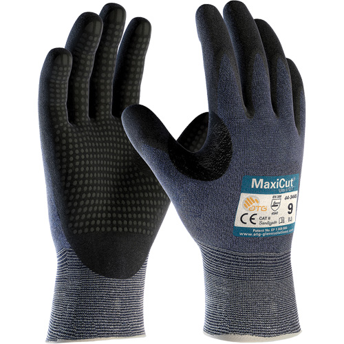 ATG MaxiCut&reg; Ultra DT, Size Large, 15 Gauge, Nitrile Coated, Engineered Yarn Shell, ASTM ANSI Level A3/EN 388 Level 5/EN 388 Level C Helyx Safety & Industrial Supplies