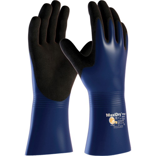 ATG MaxiDry&reg; Plus Chemical & Cut Resistant Gloves, Large, Nitrile Coating, Nylon/Elastane Shell Helyx Safety & Industrial Supplies