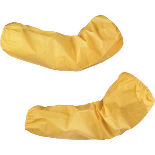 Manchons jetables niveau 1 ChemMax, Longueur de 18", Poly&eacute;thyl&egrave;ne/Polypropyl&egrave;ne, Jaune Helyx Safety & Industrial Supplies