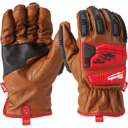 Goatskin Impact Gloves, Small, Grain Leather Palm Helyx Safety & Industrial Supplies