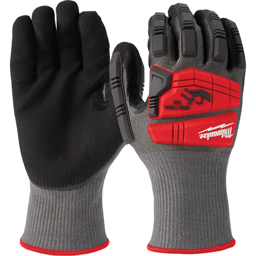 Impact & Cut-Resistant Gloves, Size X-Large, 18 Gauge, Nitrile Coated, ANSI/ISEA 105 Level 5 Helyx Safety & Industrial Supplies