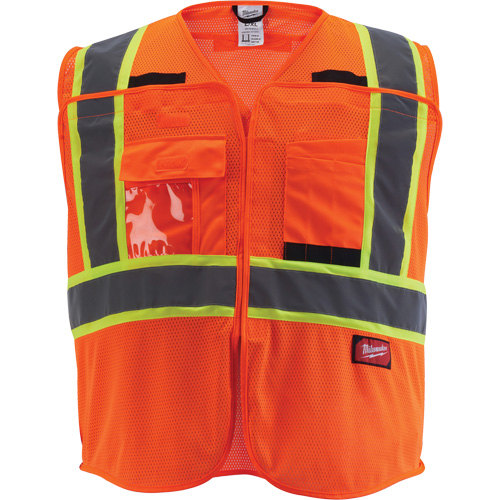 Flagman Safety Vest, High Visibility Orange, Medium/Small Helyx Safety & Industrial Supplies