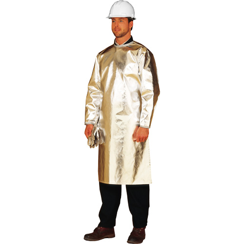 Long tablier/sarrau de protection thermique ALM 300, 48" lo, Fibre de verre aluminis&eacute;e Helyx Safety & Industrial Supplies