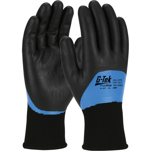 G-Tek&reg; PolyKor&reg; Insulated Cut-Resistant Glove, Size Small, 15 Gauge, Nitrile Coated, Engineered Yarn Shell, ANSI/ISEA 105 Level 4 Helyx Safety & Industrial Supplies