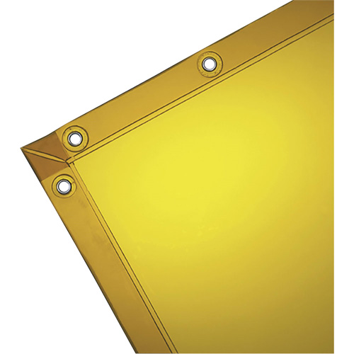 Welding Curtain, 72" x 72", High Transparency, Yellow Helyx Safety & Industrial Supplies
