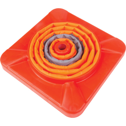 C&ocirc;ne de signalisation repliable, 18" h, Orange Helyx Safety & Industrial Supplies
