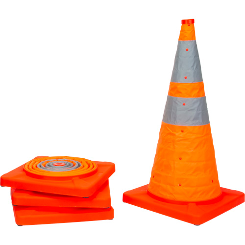 C&ocirc;ne de signalisation repliable, 28" h, Orange Helyx Safety & Industrial Supplies