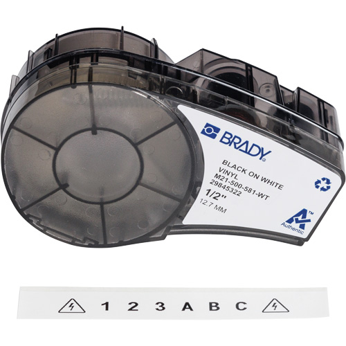 Repositionable Multi-Purpose Labels with Ribbon, Black Helyx Safety & Industrial Supplies