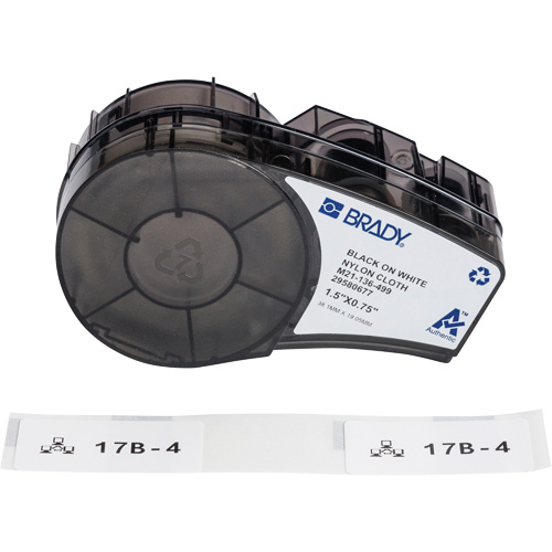 Aggressive Adhesive Multi-Purpose Labels with Ribbon, Black Helyx Safety & Industrial Supplies