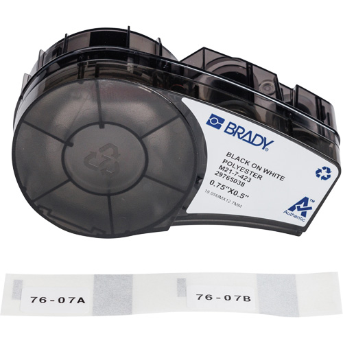 Harsh Environment Multi-Purpose Labels with Ribbon, Black Helyx Safety & Industrial Supplies