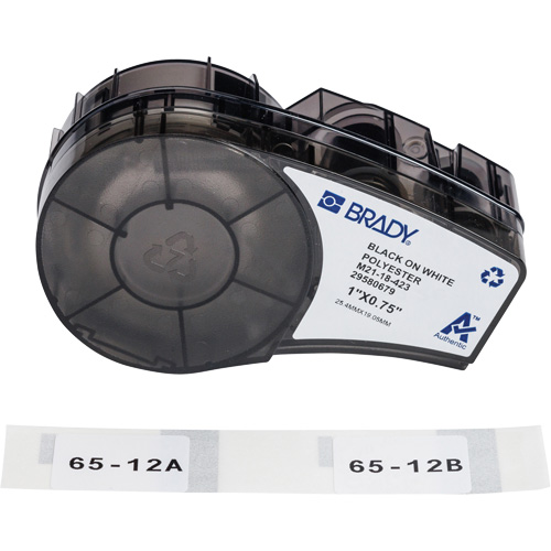 Harsh Environment Multi-Purpose Labels with Ribbon, Black Helyx Safety & Industrial Supplies