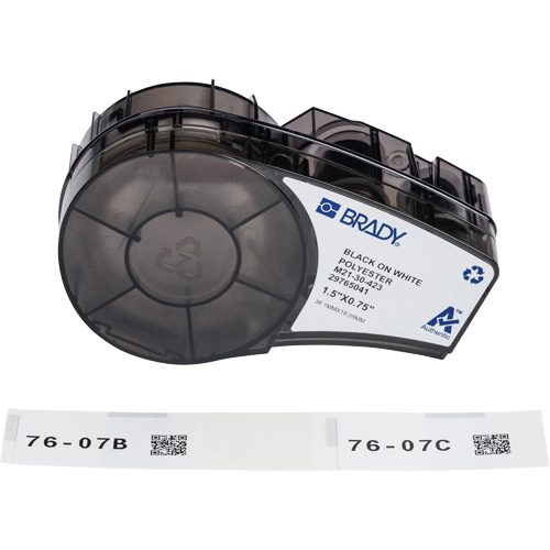 Harsh Environment Multi-Purpose Labels with Ribbon, Black Helyx Safety & Industrial Supplies