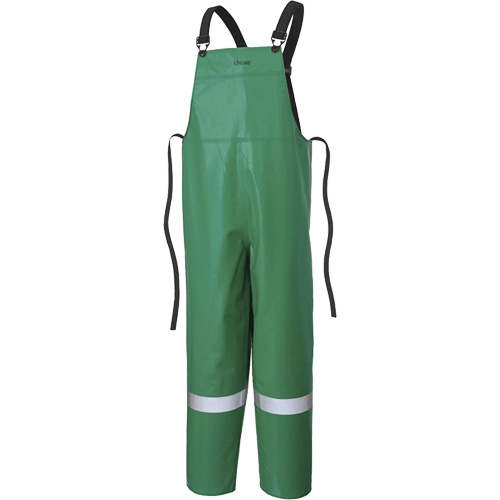 P43 035 CA-43&reg; FR Chemical- & Acid-Resistant Safety Bib Pants, Small, Green Helyx Safety & Industrial Supplies