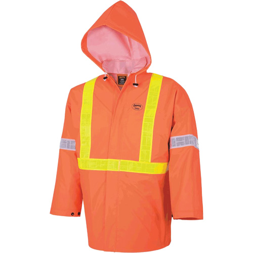 R85 Ensemble imperm&eacute;able de s&eacute;curit&eacute; 3 pi&egrave;ces ignifuge Element FR, Petit, Orange haute visibilit&eacute; Helyx Safety & Industrial Supplies