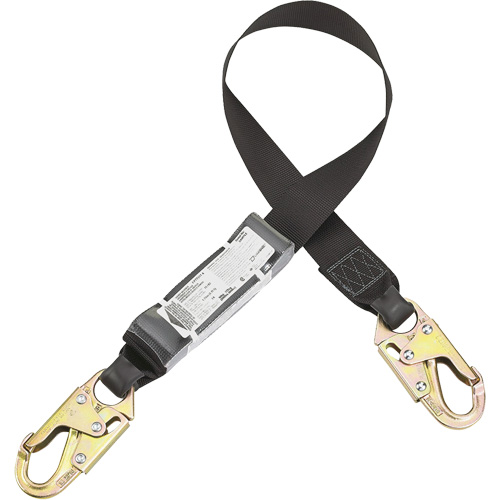 Longe Dyna-Two Dynamic, 4', Point d'ancrage &agrave; Mousqueton verrouillable, Mousqueton verrouillable aux jambes, Polyester Helyx Safety & Industrial Supplies