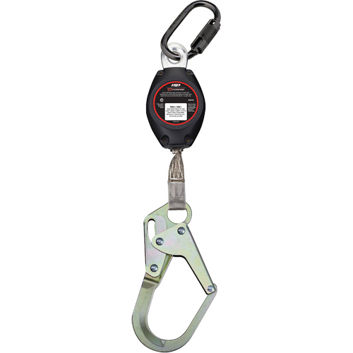 Dynamic Medium Snap Hook Self-Retracting Lifeline, 7', Polyester, Swivel Helyx Safety & Industrial Supplies