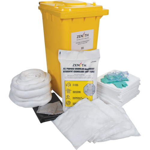 Premium Spill Kit, Oil Only, Bin, 63 US gal. Absorbancy Helyx Safety & Industrial Supplies