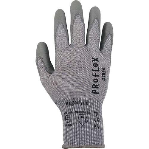 ProFlex 7024 Cut-Resistant Gloves, Size Small, 13 Gauge, Polyurethane Coated, Polyester/HPPE/Spandex Shell, ASTM ANSI Level A2/EN 388 Level B Helyx Safety & Industrial Supplies