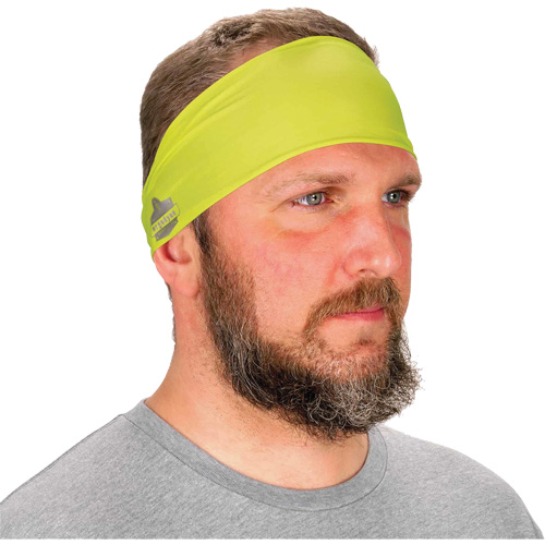 Chill-Its 6634 Cooling Headband, High Visibility Lime-Yellow Helyx Safety & Industrial Supplies