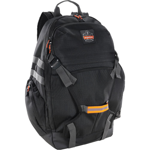 Arsenal 5188 Work Gear Jobsite Backpack with Hardhat Storage, 15" L x 7" W, Black, Nylon/Polyester Helyx Safety & Industrial Supplies