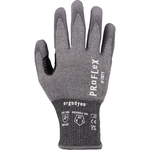 ProFlex 7071 PU Coated Cut-Resistant Gloves, Size Small, 18 Gauge, Polyurethane Coated, HPPE/Tungsten Shell, ASTM ANSI Level A7/EN 388 Level F Helyx Safety & Industrial Supplies
