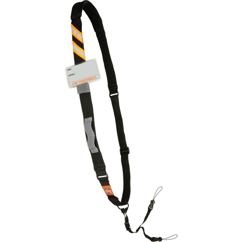 Longe &eacute;lingue &agrave; scanneur de code barres coussin&eacute;e Squids 3137 pour ordinateurs portables, Longueur fixe, Boucle Helyx Safety & Industrial Supplies
