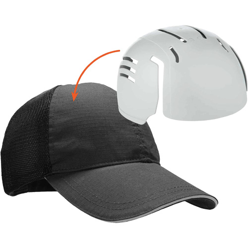 Skullerz 8946 Standard Baseball Cap with Bump Cap Insert, Black Helyx Safety & Industrial Supplies