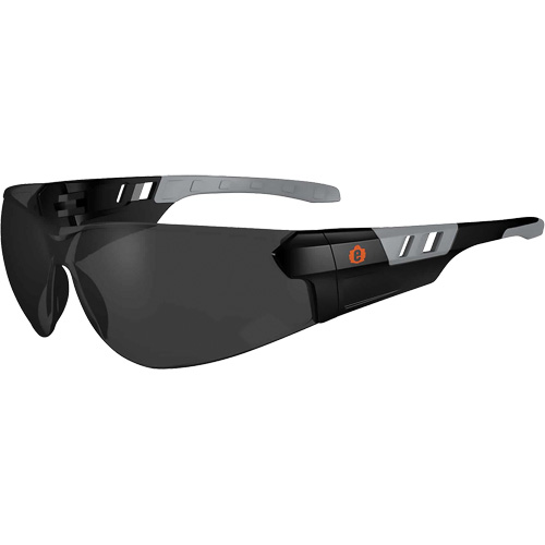 Skullerz SAGA Frameless Safety Glasses, Smoke Lens, Anti-Scratch, ANSI Z87+/Meets/Exceeds CSA Z94.3 Helyx Safety & Industrial Supplies